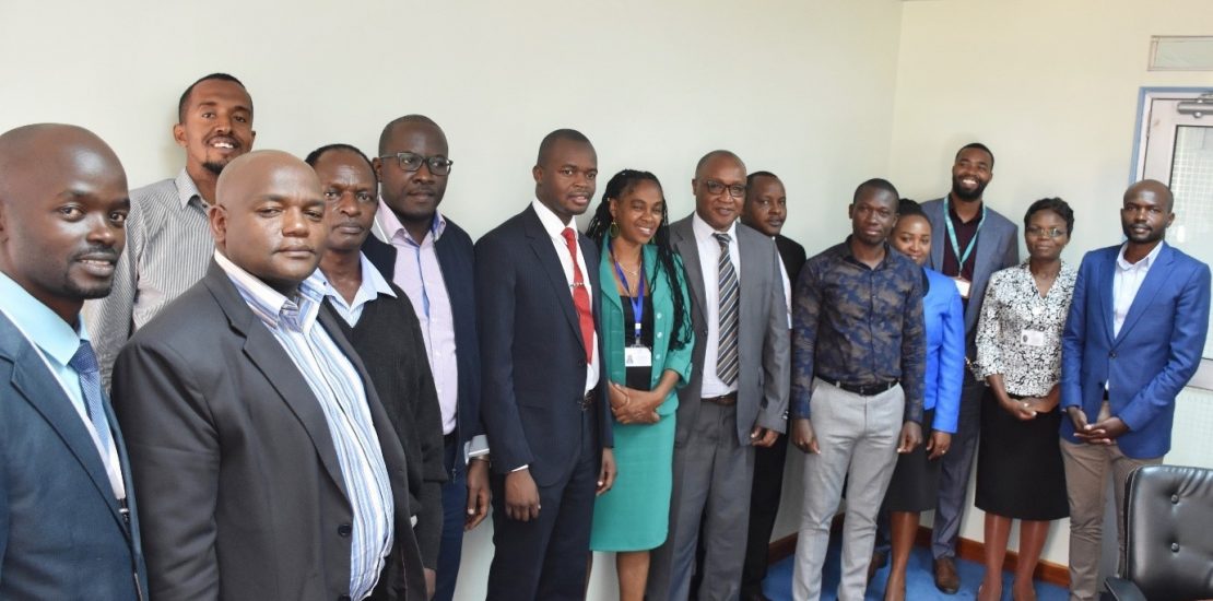 KenTrade officials led by Director Anne Waweru (middle) with representatives of Mombasa Port Community Charter & Northern Corridor member organizations at the Agency’s head office in October 2019