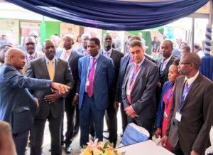 KenTrade management with senior government officials at a Trade Fair.